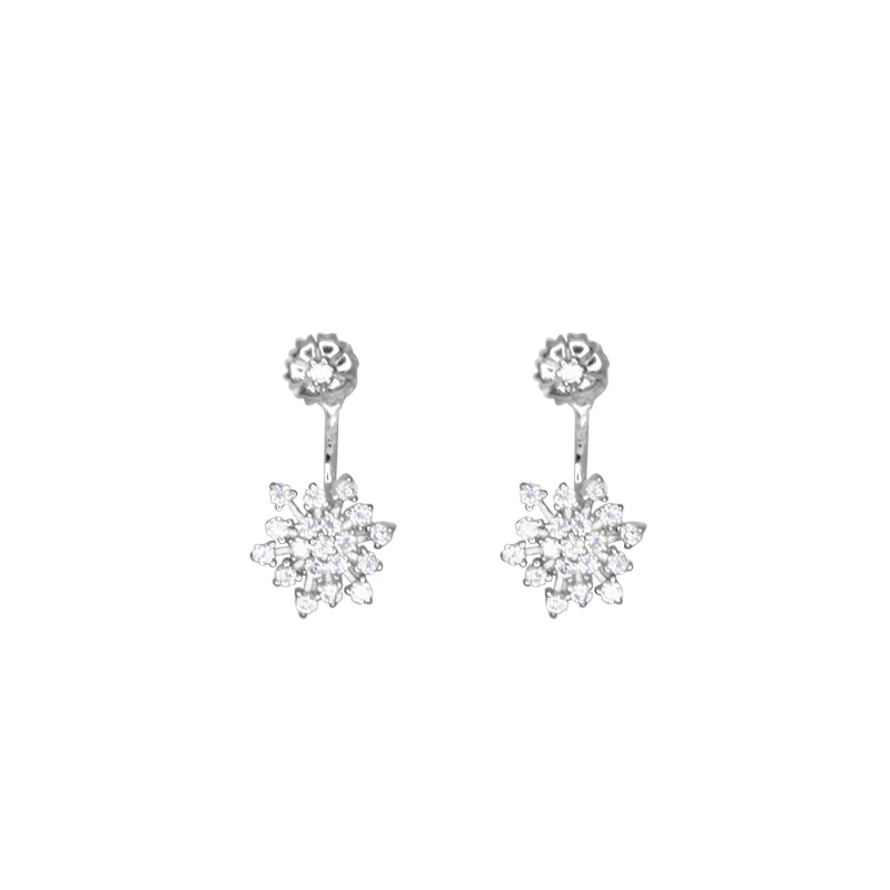 Stud and Snowflake Earring