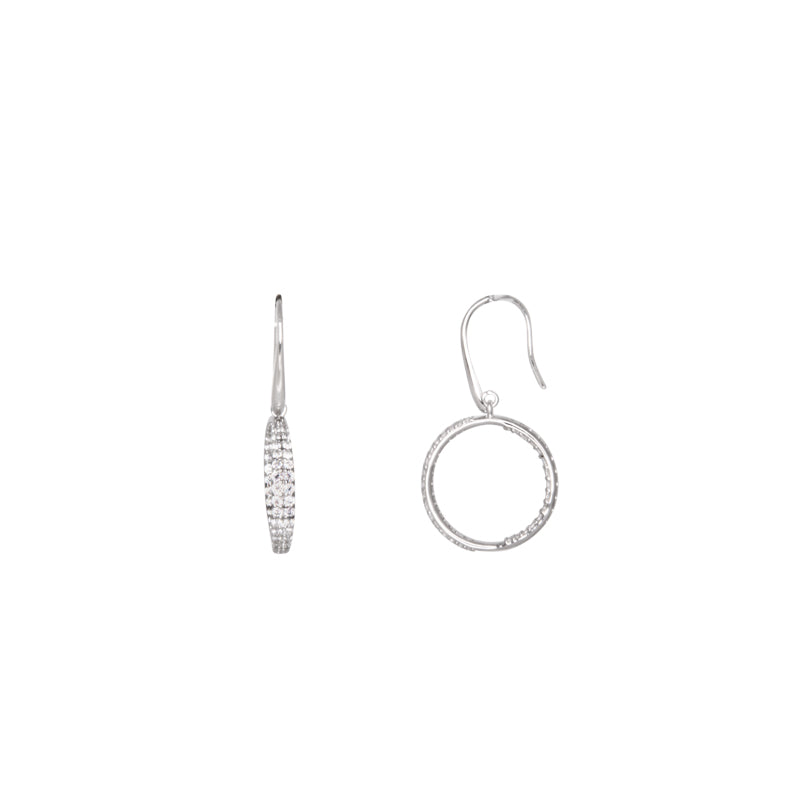 Large Crystal Hoop Earrings