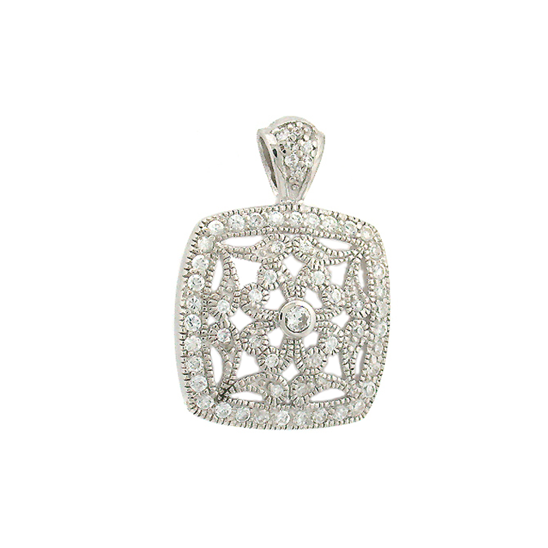 Filigree Square Pendant