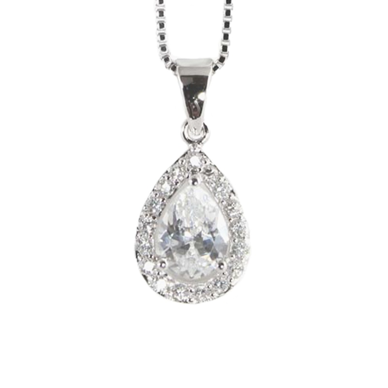 Teardrop Silver Pendant