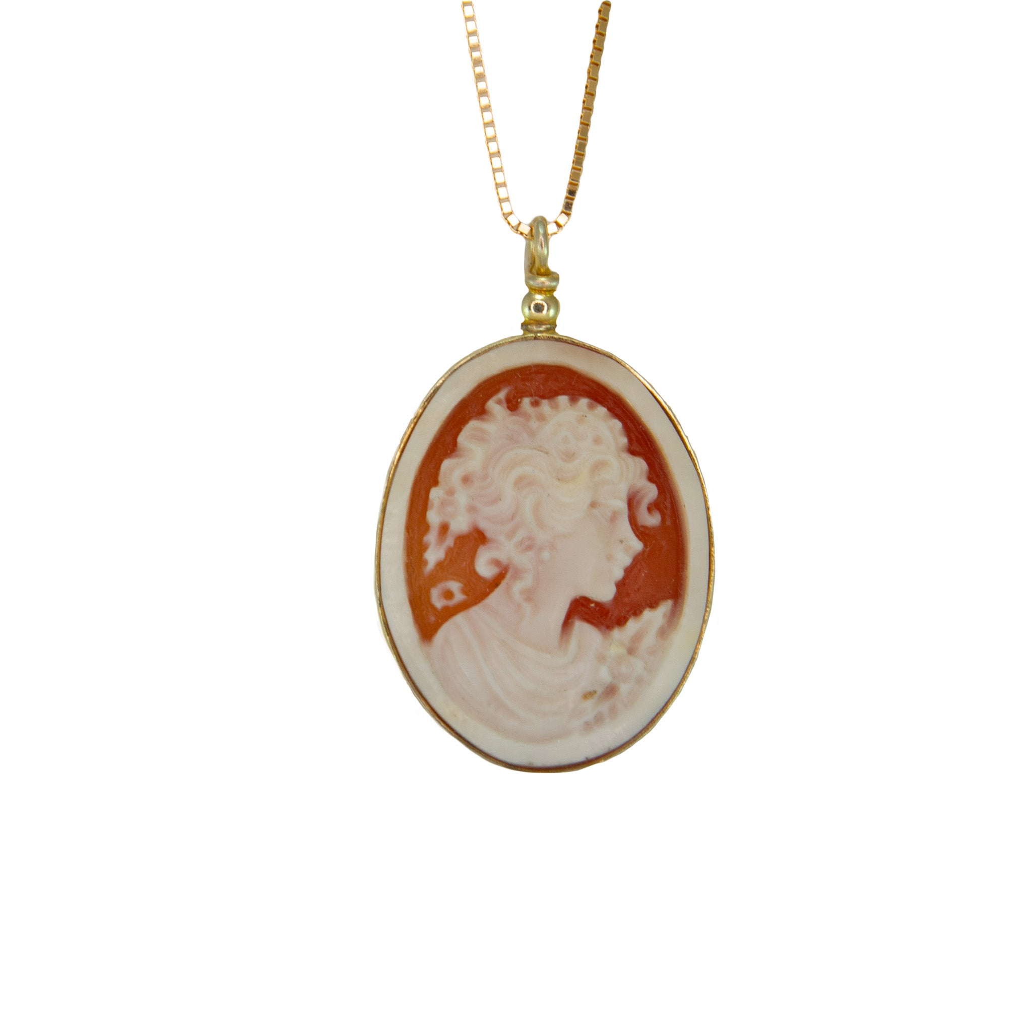 Oval Head Cameo Pendant