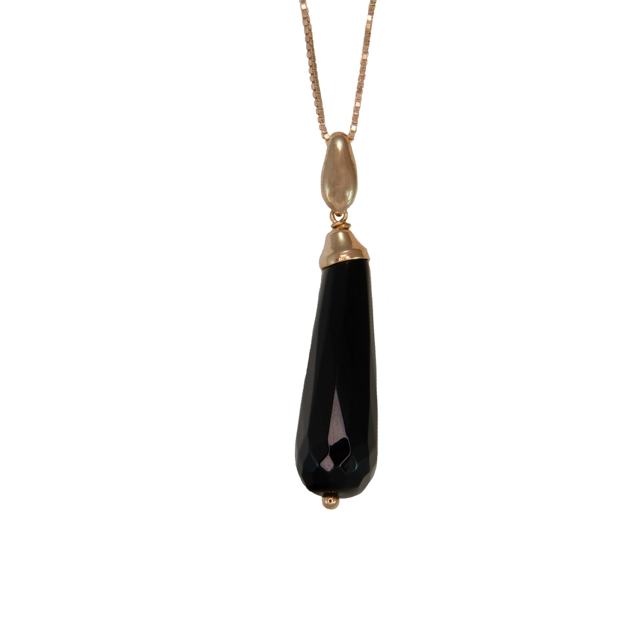 Onyx Teardrop Pendant