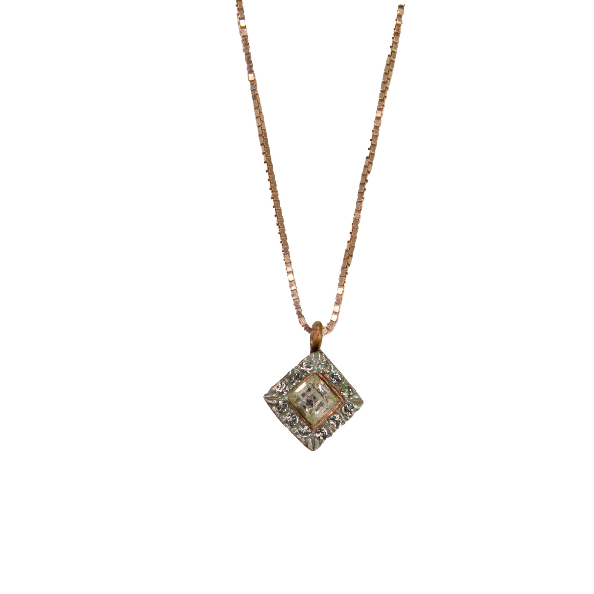 Bright Crystal Diamond Pendant
