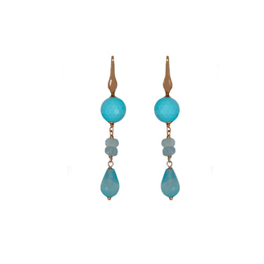Turquoise & Aquamarine Earrings