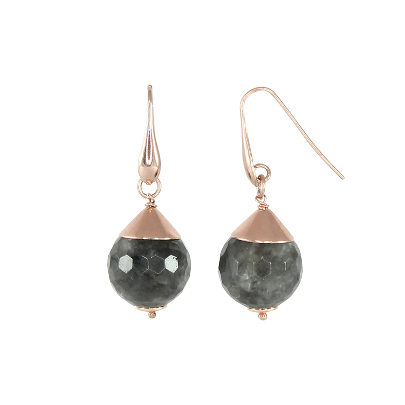 Cloudy Quartz Drop Earrings