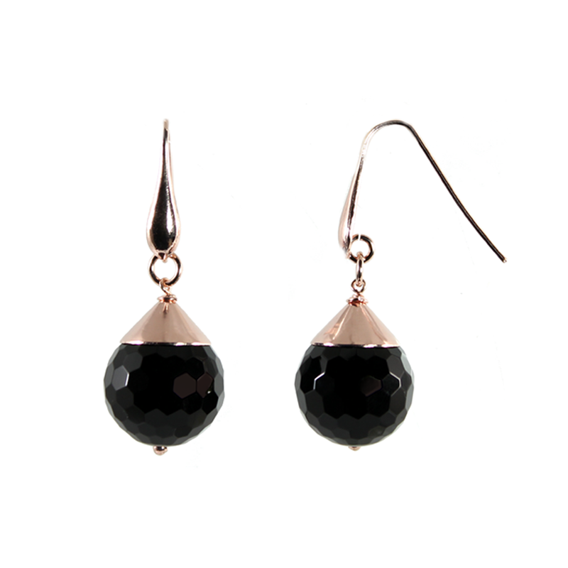 Onyx 16mm Single Drop Earrings