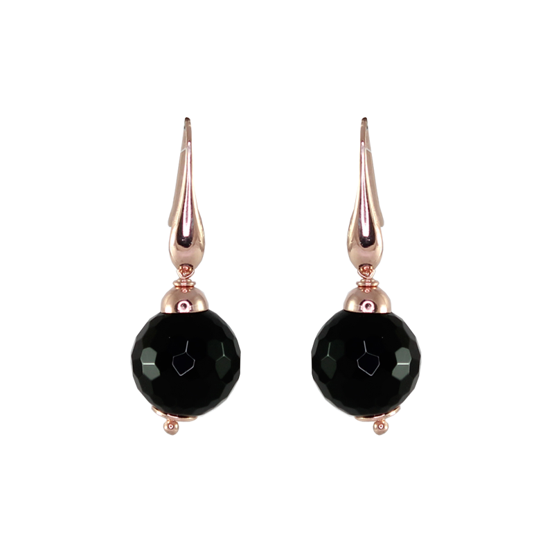 Onyx Single Drop Earrings 16mm
