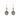 Cloudy Quartz Single Drop Earrings