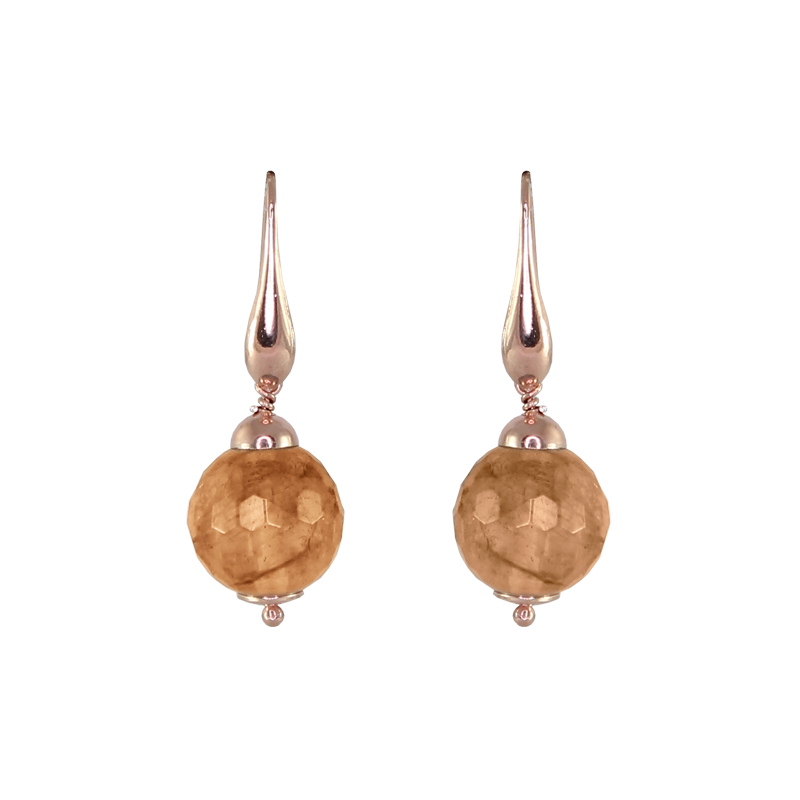 Smoky Quartz Single Drop Earrings 12mm