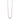 White Pearl & Crystal Necklace - 70cm