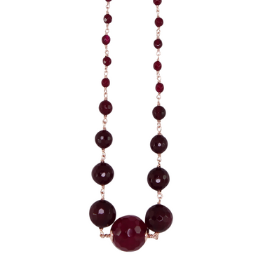 Red Agate Necklace - 56cm - $227 RRP