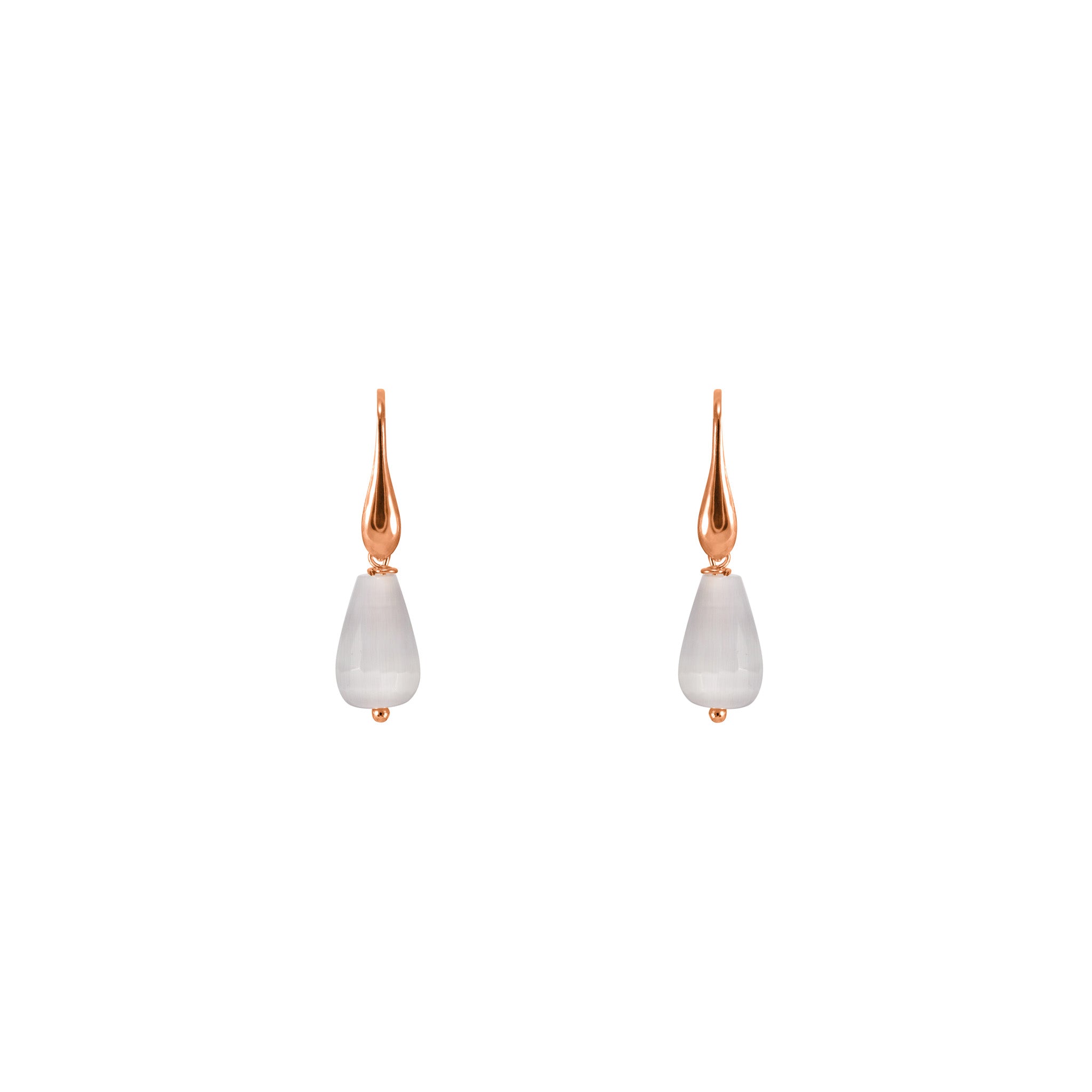 Grey Agate Teardrop Hook