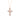 Ornate Rose Gold & Pearl Cross Pendant