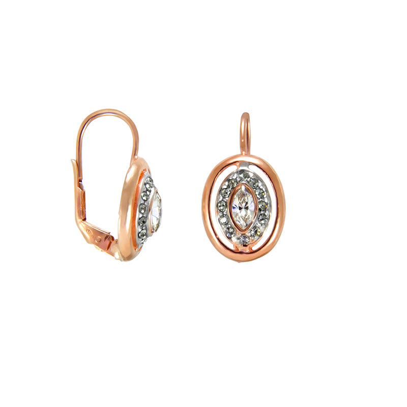 Cut Out Oval with Bright Crystal Centre