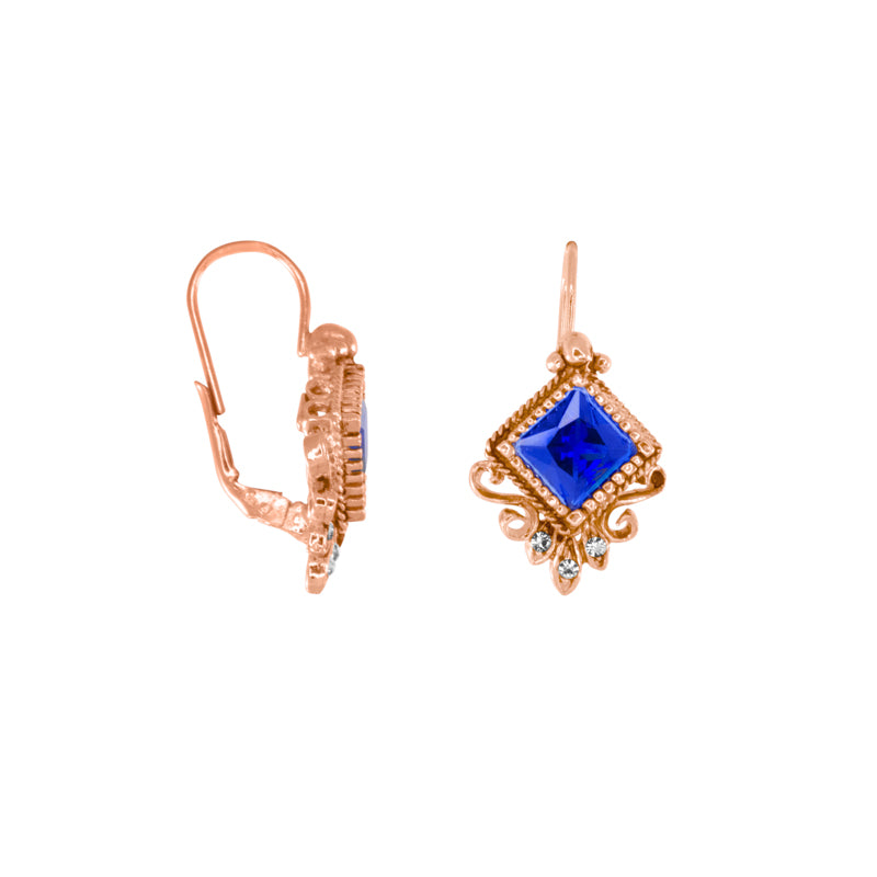 Antique Bright Blue Earrings