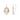 Large Oval Cameo Lady's Head Earrings - Rose Gold
