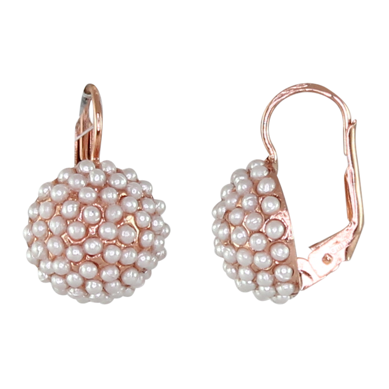 Mounded Pearl Earrings