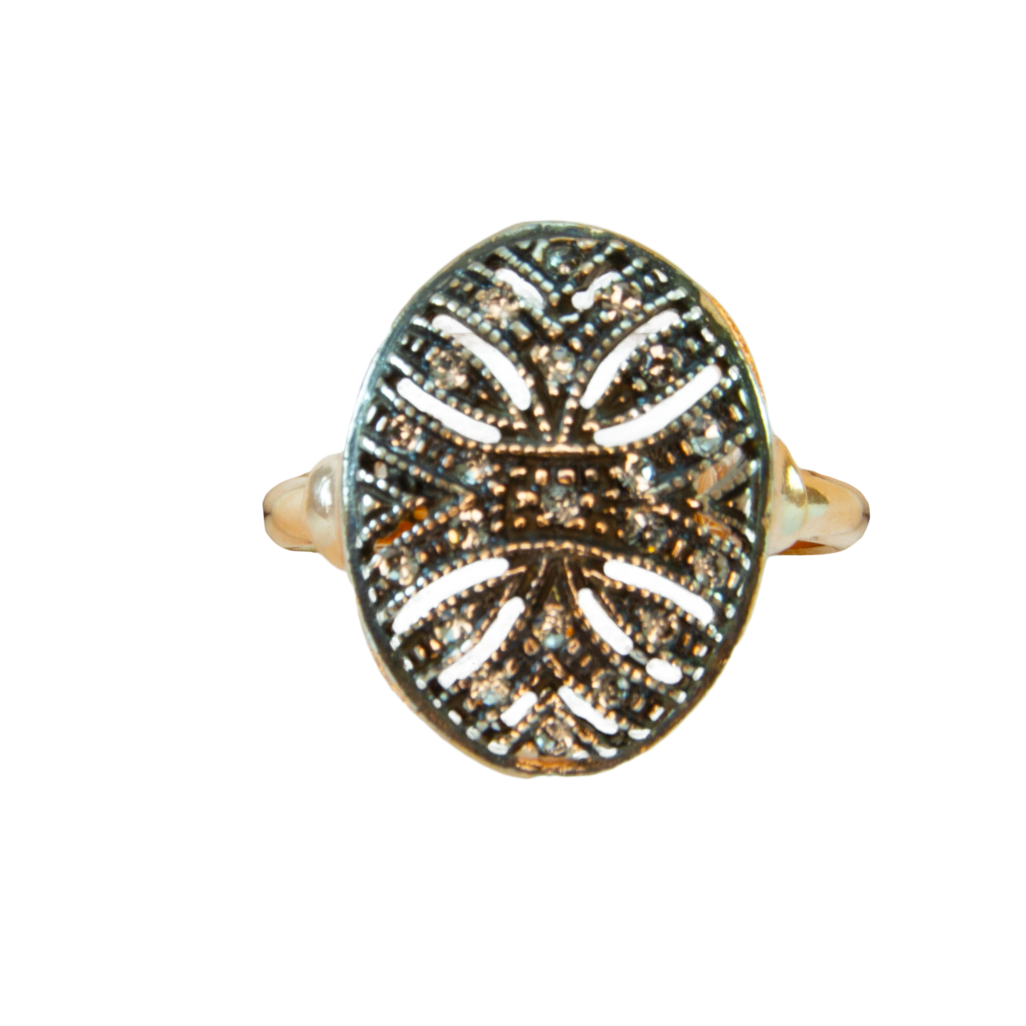 Crystal Oval Ring