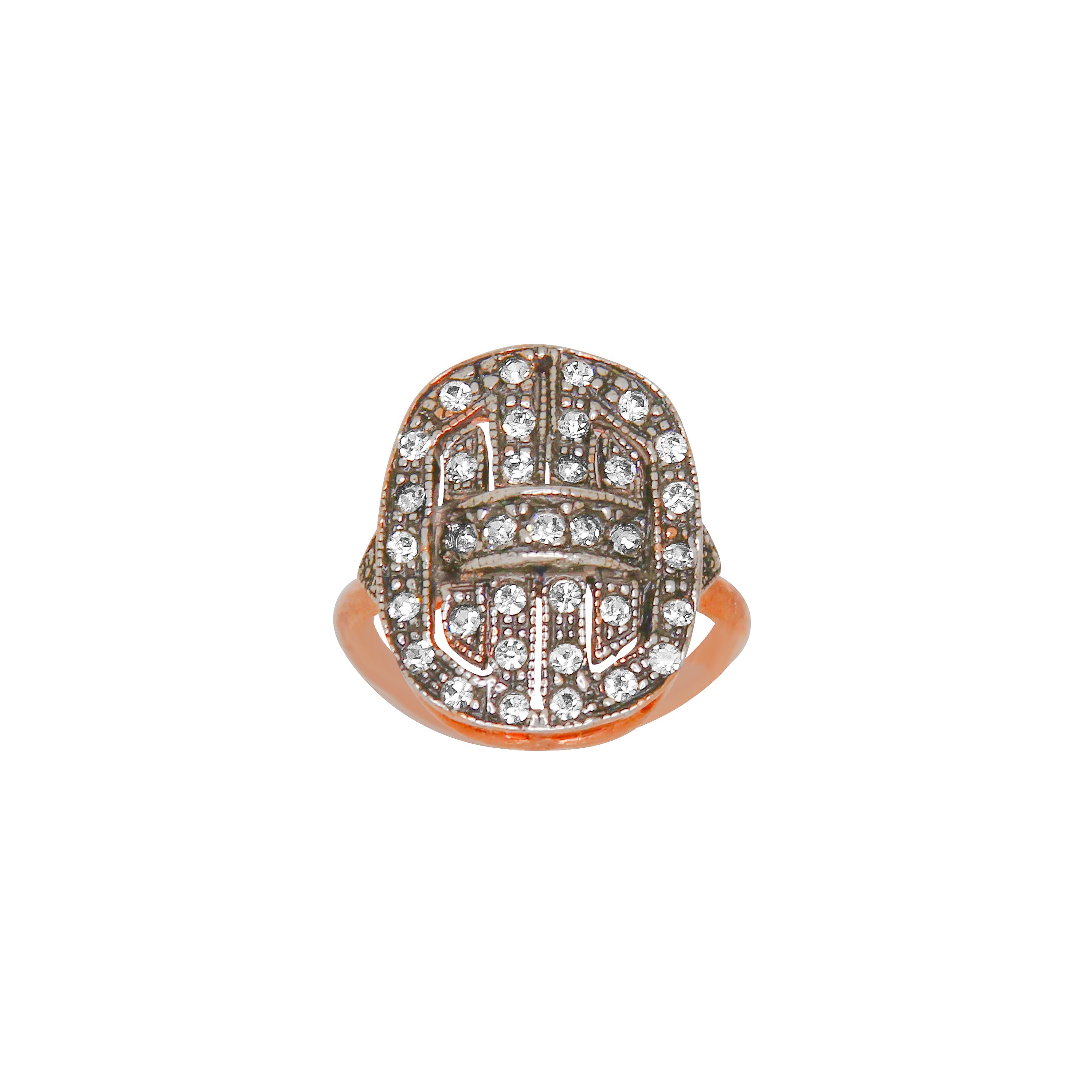 Fume Deco Rectangle Ring