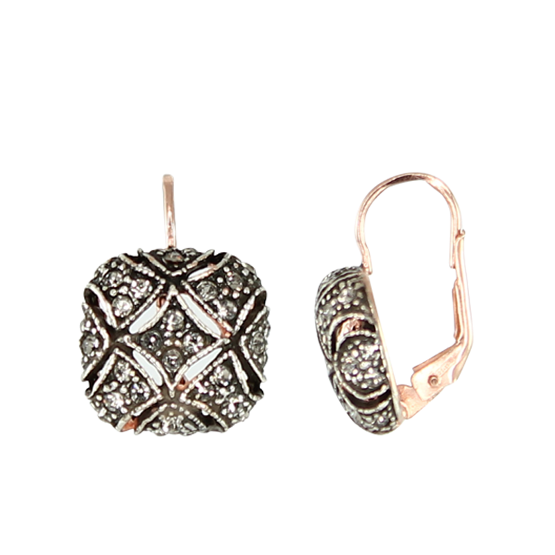 Crystal Square Earrings