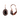 Black & Crystal Drop Earrings