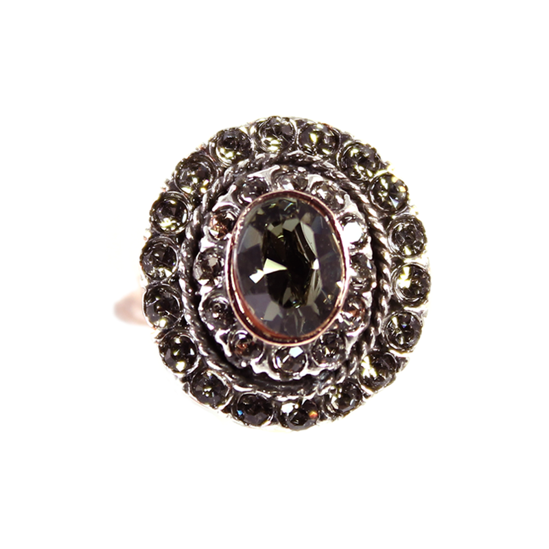 Large Crystal Ring