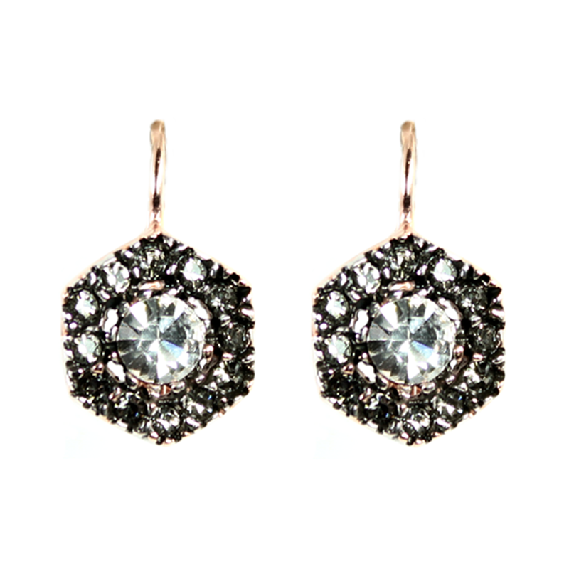 Bright Crystal Drop Earrings