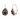 Black Teardrop Earrings