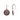 Crystal Round Disc Drop Earrings