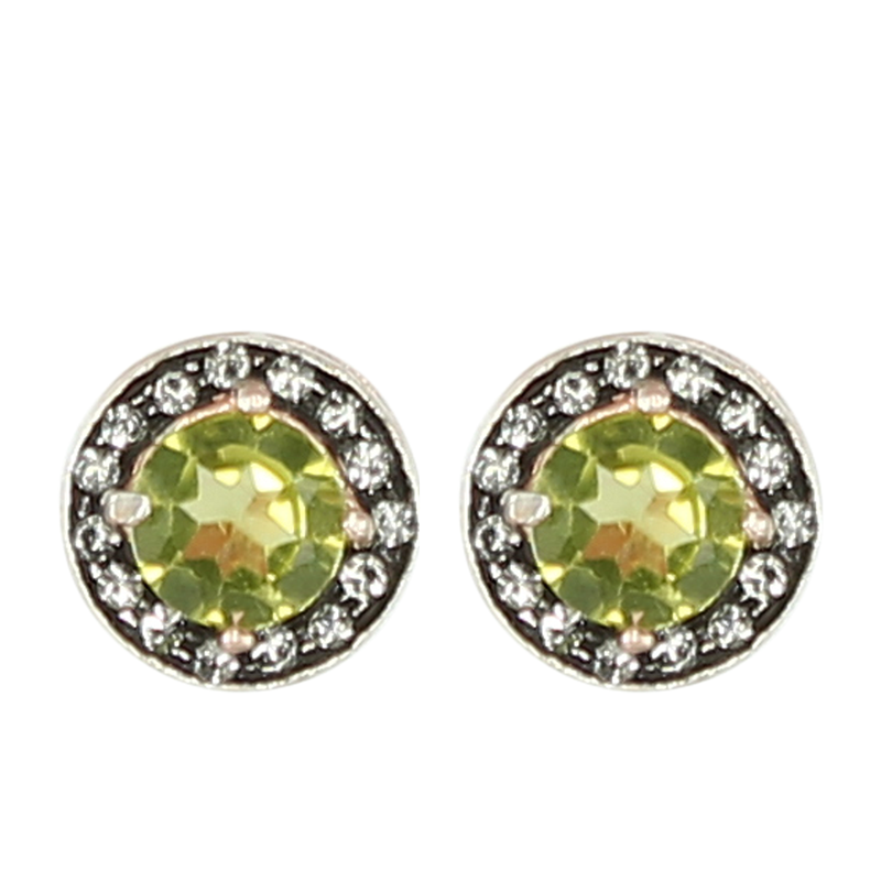 Peridot Stud Earrings