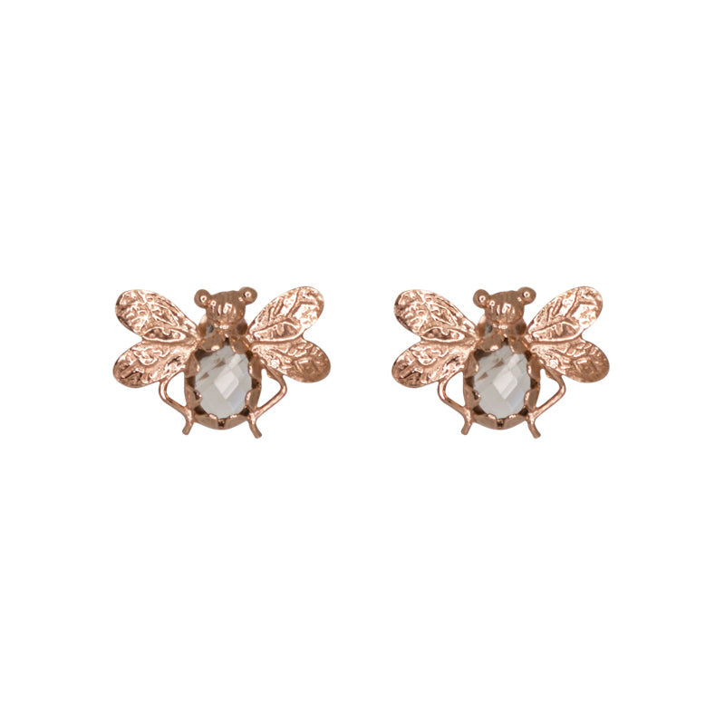 Bee Stud Earrings Smoky