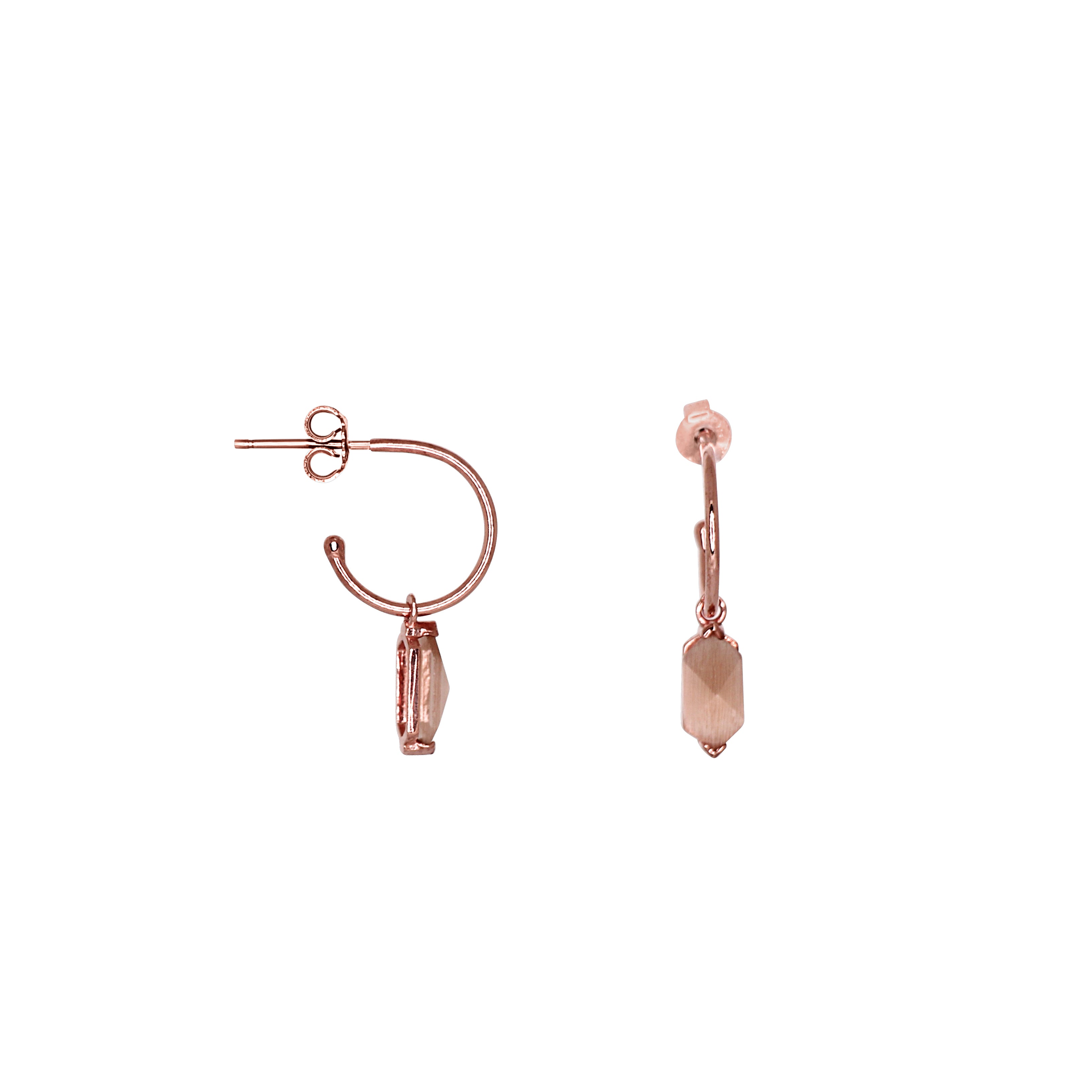 Champagne Geometric Earrings