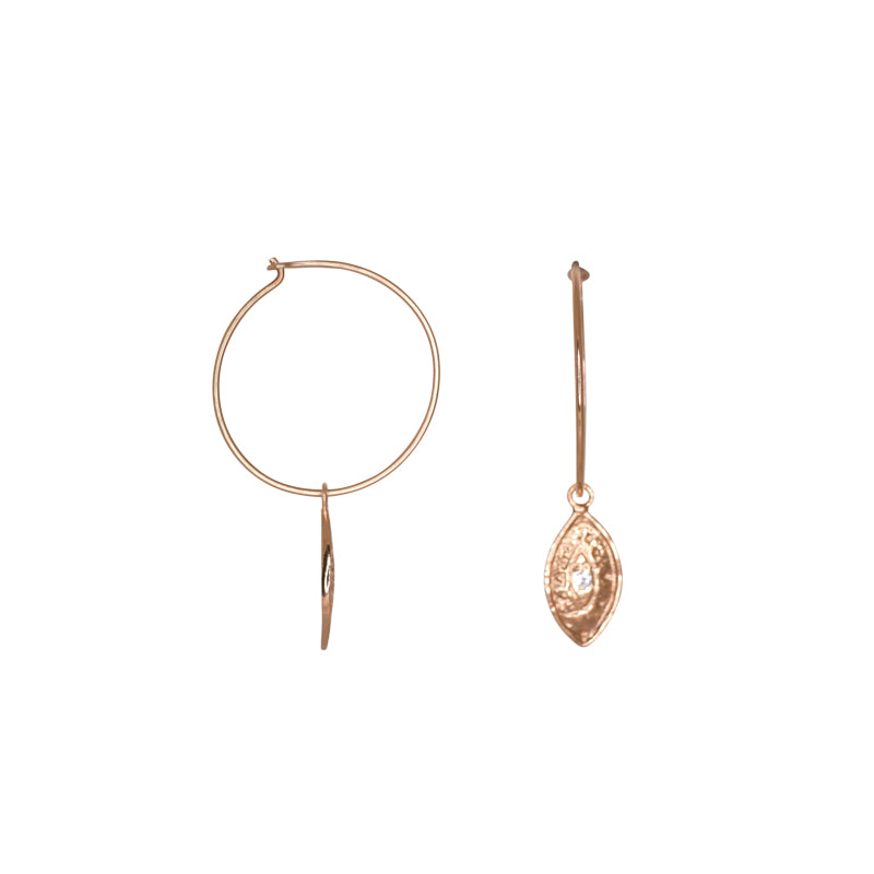 Eye Hoop Earrings