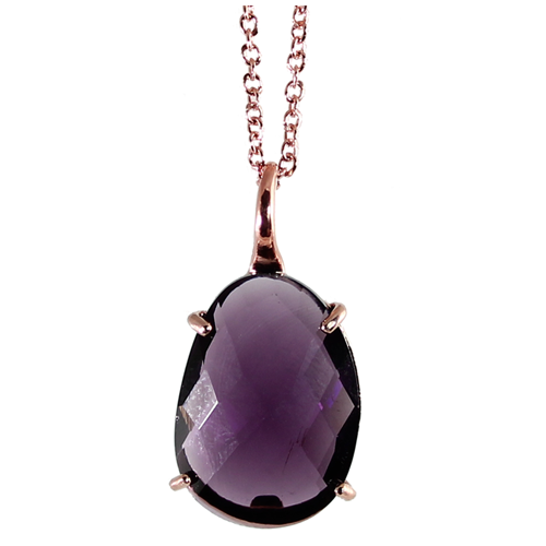 Purple Crystal Pendant