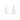 White Oval Crystal Earrings- $215 RRP