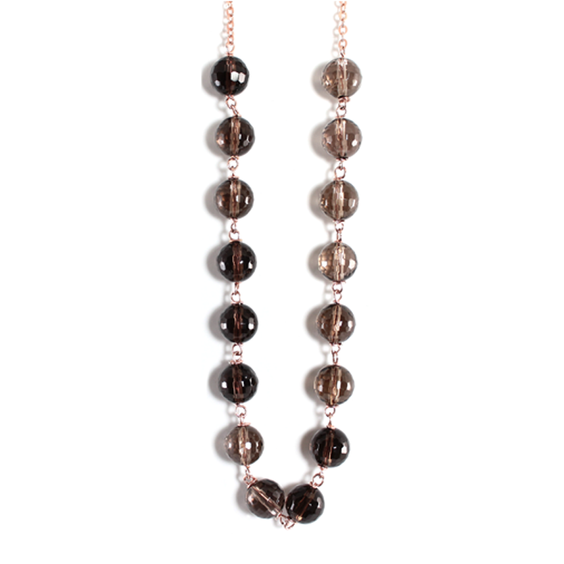 Smoky Quartz Necklace - 70cm
