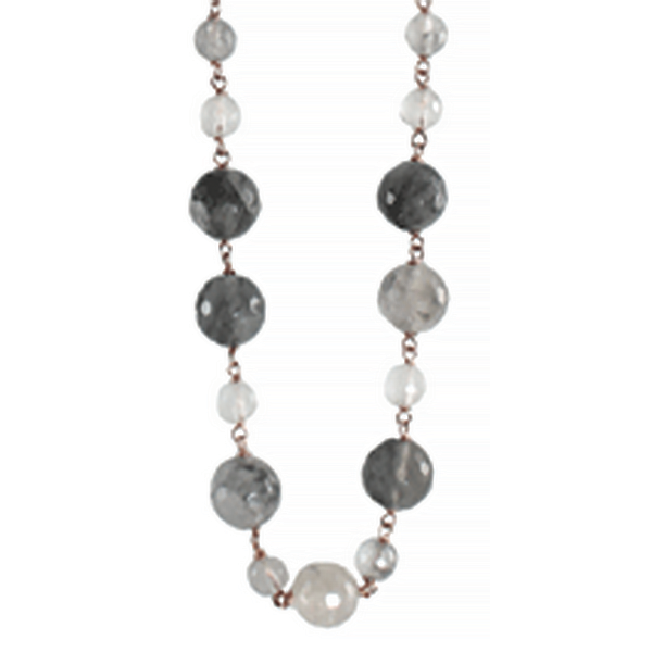 Cloudy Quartz Necklace - 95cm