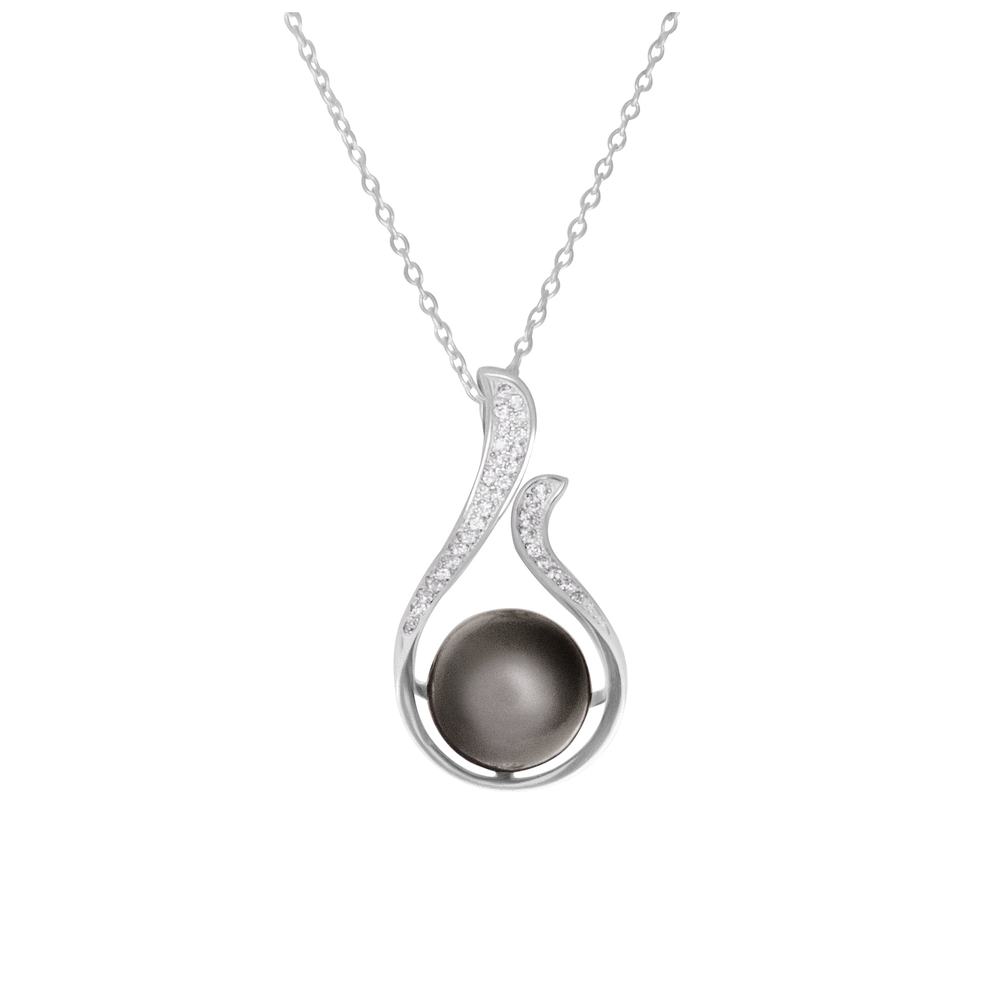 Tahitian Black Pearl Pendant - $342 RRP