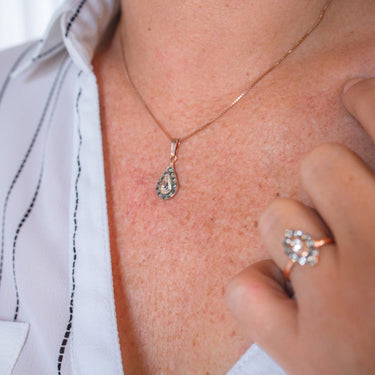 Bright Crystal Teardrop Pendant - $250 RRP