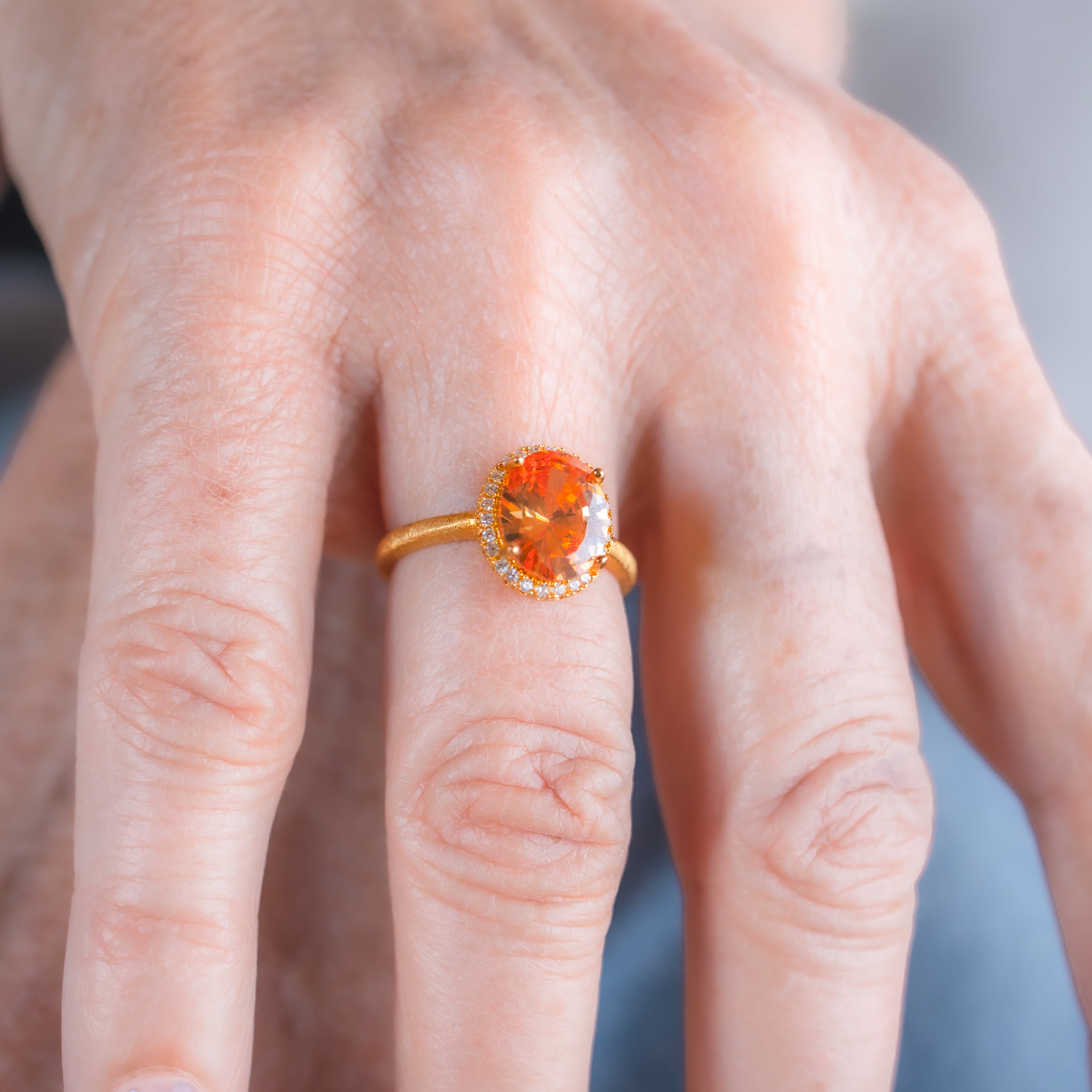 Citrine Gold Ring