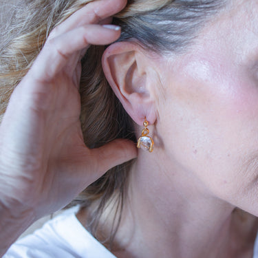 Clear Crystal Drop Earrings