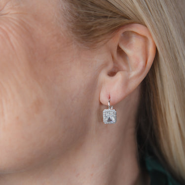 Cubic Zirconia Stud Earrings - Small