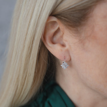 Star Leverback Earrings