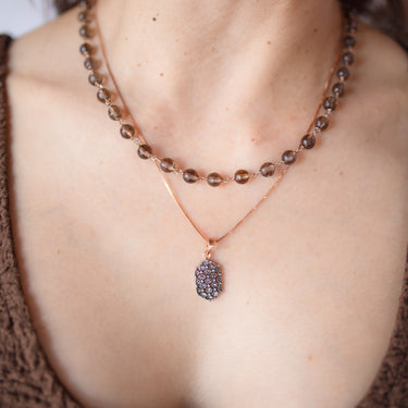 Smoky Quartz Necklace - 46cm