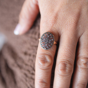 Crystal Oval Ring