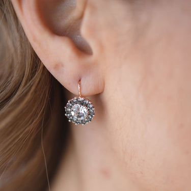 Bright Crystal Round Earrings -$254 RRP