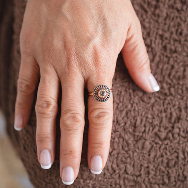 Crystal Round Cutout Ring
