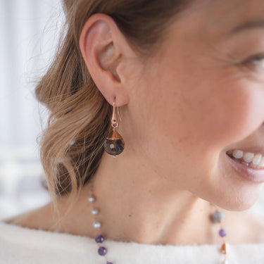 Smoky Quartz Drop Earrings