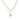 Gold Double Strand Teardrop Pendant