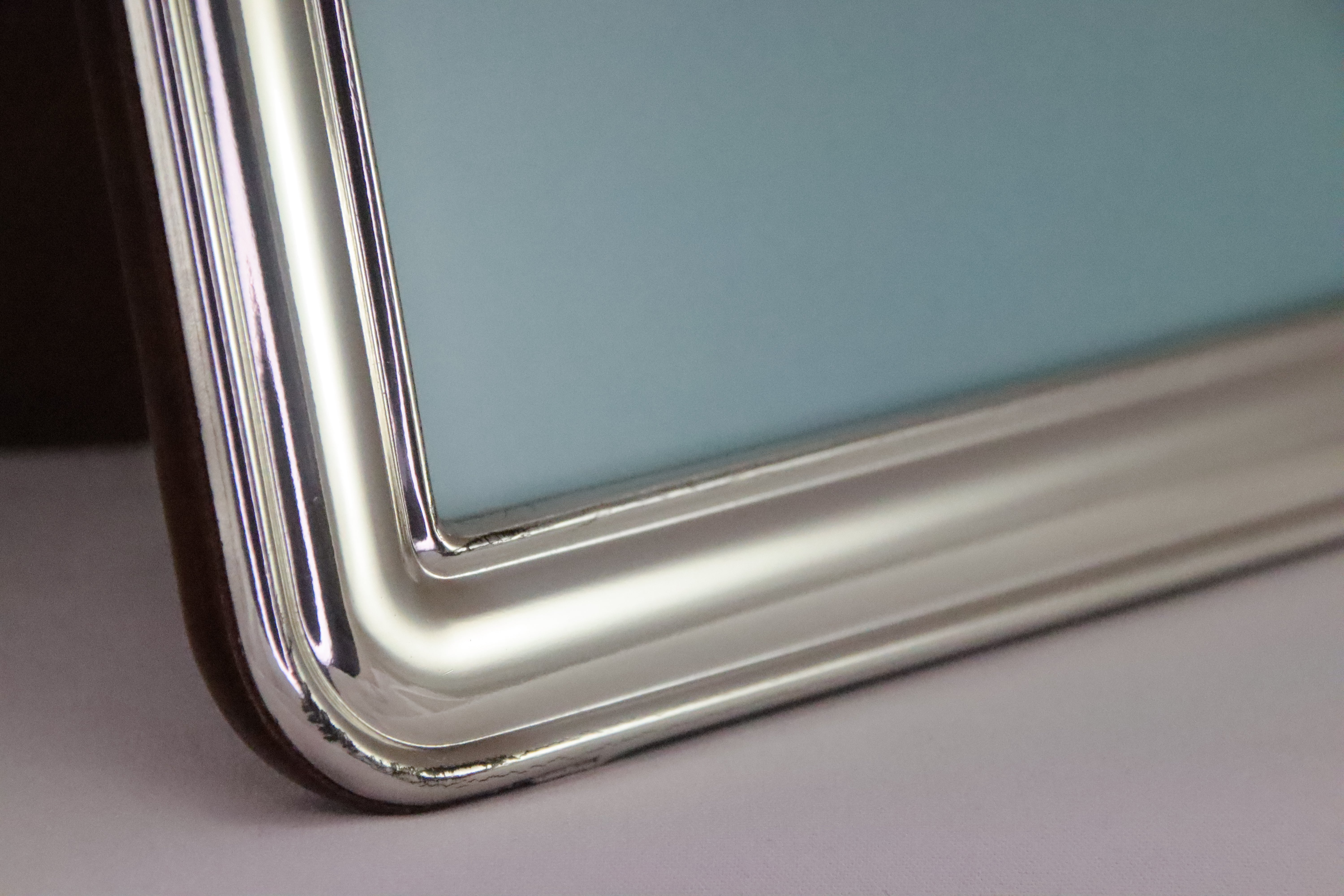 Bilaminato Light Silver Plain Frame - Small - $98 RRP